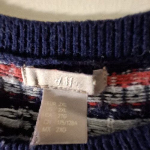 H&M Christmas Sweater 2XL like new, multicolor