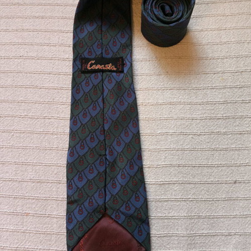 Men's vintage Canasta silk tie like new
