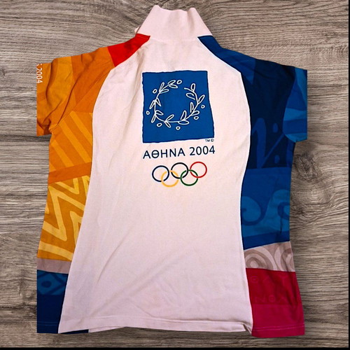 Adidas short-sleeve shirt Olympic Games 2004 like new, multicolor