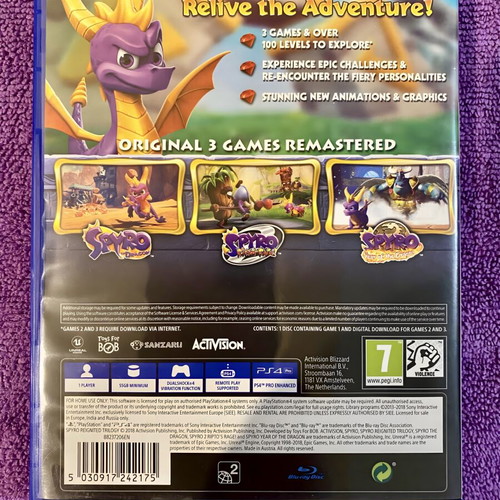 Spyro Reignited Trilogy PS4 game, adventure