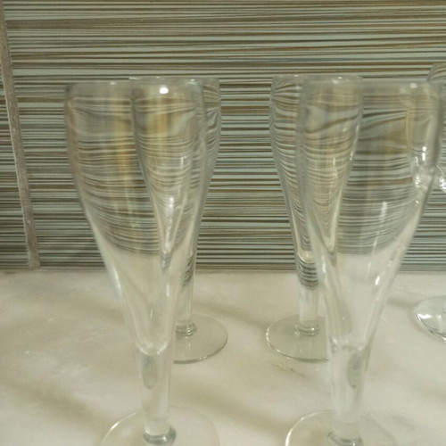 Crystal liqueur glasses like new, set of 4