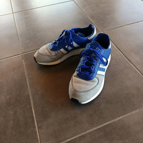 Adidas Originals Marathon Tech sneakers like new, size 46.5, grey/blue
