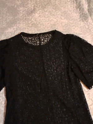 Zara women's lace blouse black size M like new