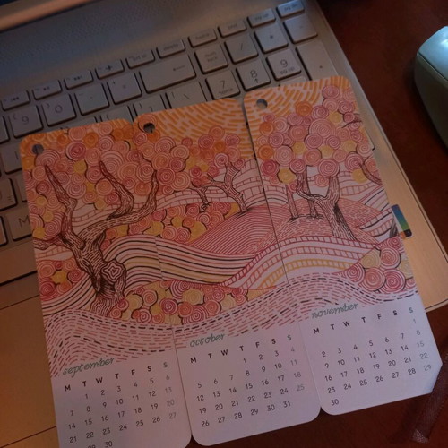 Set of 13 bookmarks calendars 2026 new