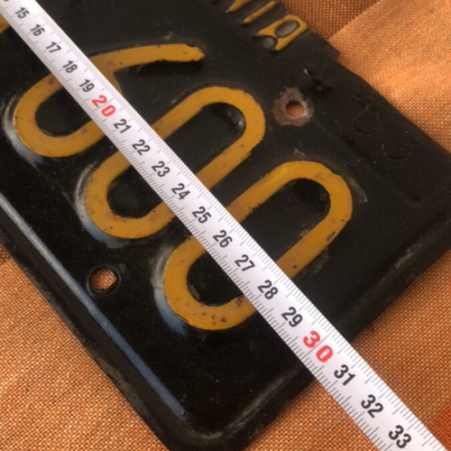 California license plate 1963 used, authentic