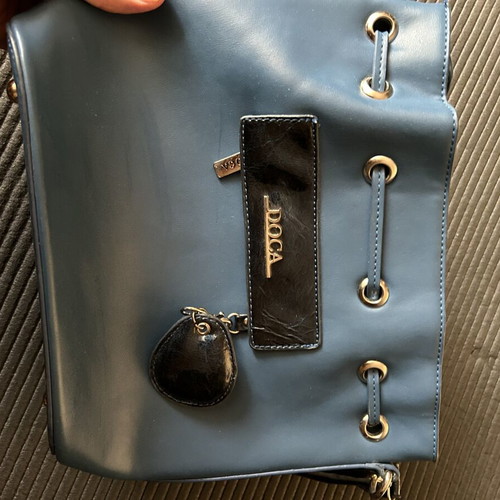 Doca women's handbag like new, blue