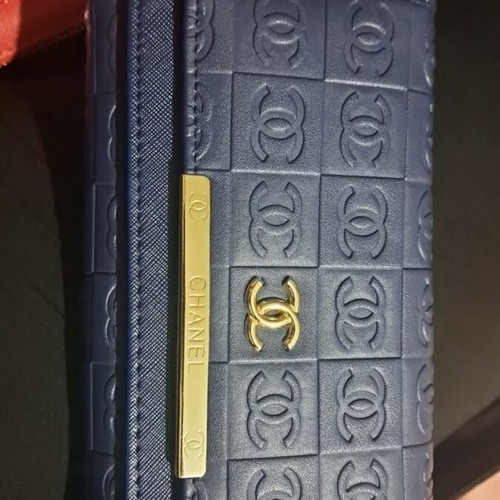 Chanel wallet, blue, elegant design