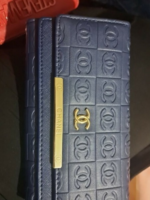 Chanel wallet, blue, elegant design