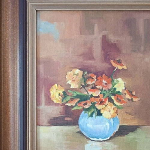 Stratis Tambakeras painting 50x45 cm framed like new