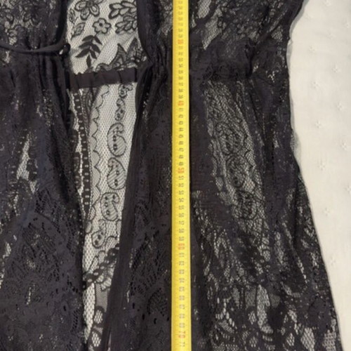Black lace kimono beach wear one size like new