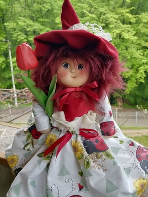 Ръчно изработена кукла малка фея нова