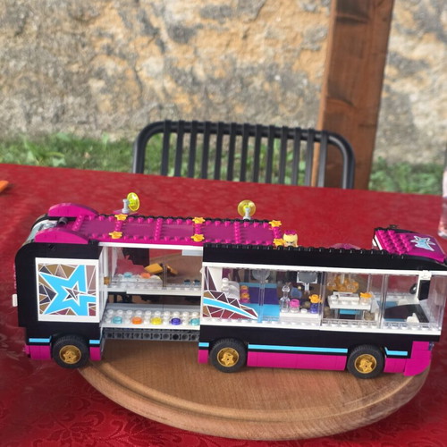 LEGO Friends Pop Star Tour Bus 41106 used, 682 pieces, 3 exclusive figures