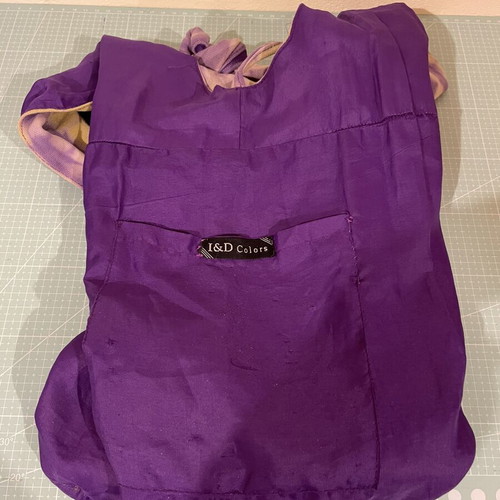 Hobo bag like new, small, hippie style, purple, circular base