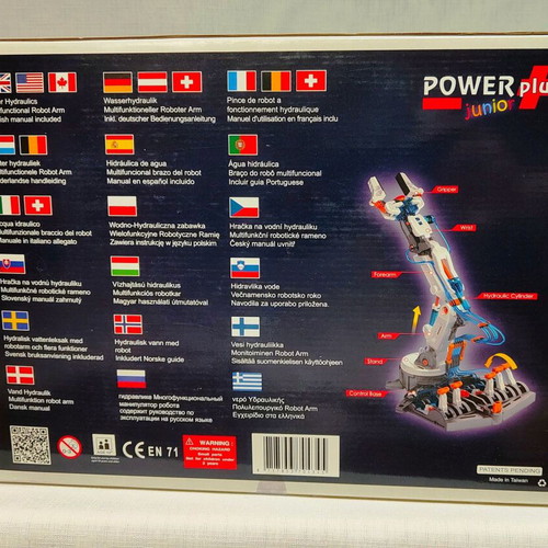 PowerPlus Octopus Hydraulic Robot Arm STEM DIY Educational Toy new