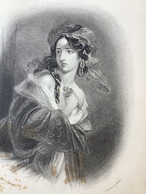 Byron Beauties Gulnare chalcography used 1834