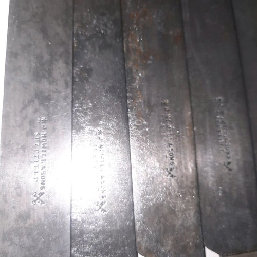 J.Nowill&Sons Sheffield England collectible knives used, 6 pieces, bone handles