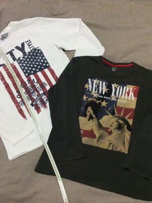 Μπλούζες για αγόρι 9-10 ετών μεταχειρισμένες, σετ 2 τεμαχίων πολύχρωμες