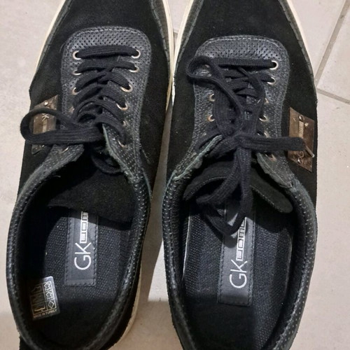 Men's GK Uomo sneakers used, size 45, black