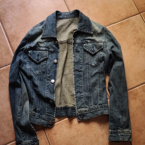 Denim jacket used, blue, size S