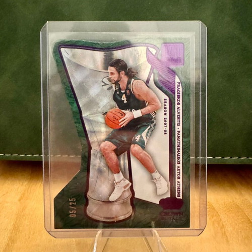 Fragiskos Alvertis Hand Crafted Panini EuroLeague Crown Royale card 05/25