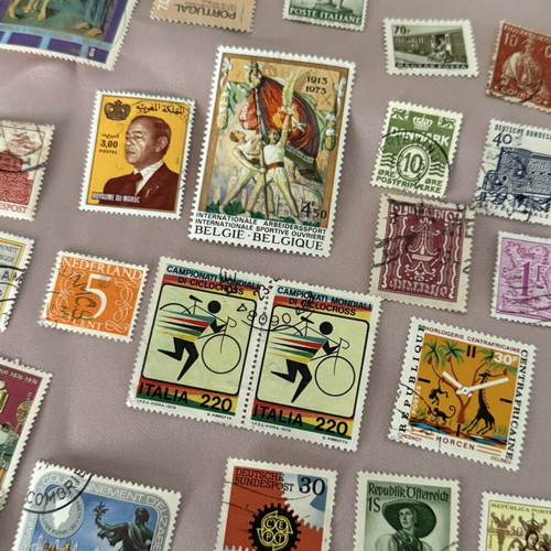 Lot of 4 used stamps from various countries