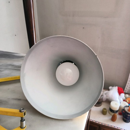Desk lamp used, old, authentic