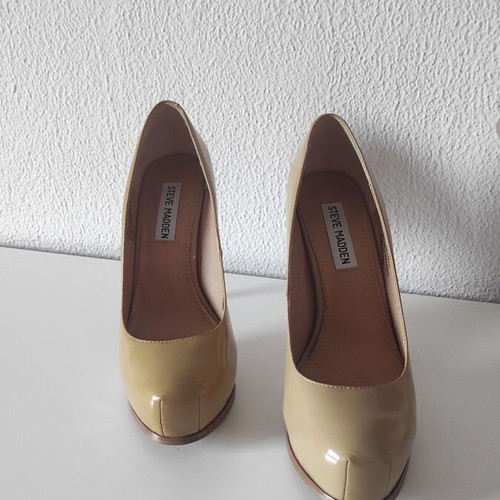 Steve Madden pumps used, beige, 12 cm heel, size 38