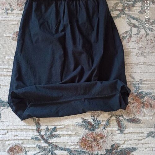 Sisley cotton skirt black medium like new, salvari style