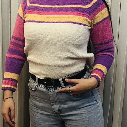 Colorful warm sweater