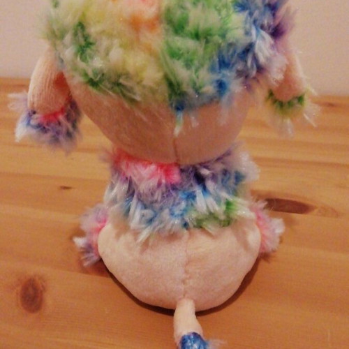 Ty Beanie Boo Baby Rainbow Poodle like new, 10 cm