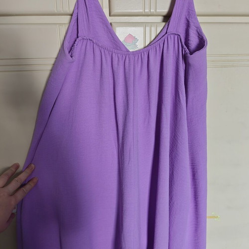 Lilac one-piece jumpsuit with pockets used