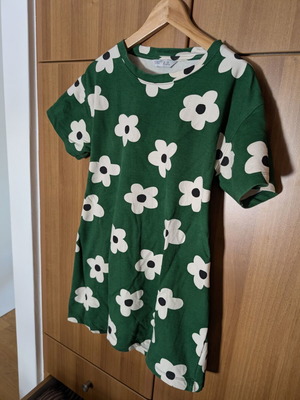 Compania Fantastica green floral short dress small like new