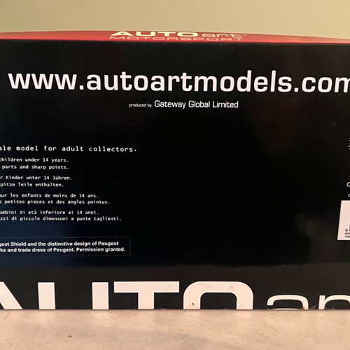 Peugeot 307 WCR 2005 Night Race Version 1:18 AUTOart καινούργιο