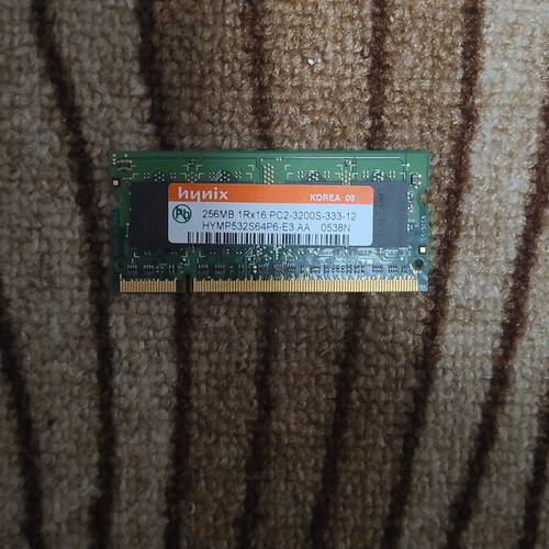 Hynix 256MB DDR2 SO-DIMM PC2-3200 used, 400 MHz