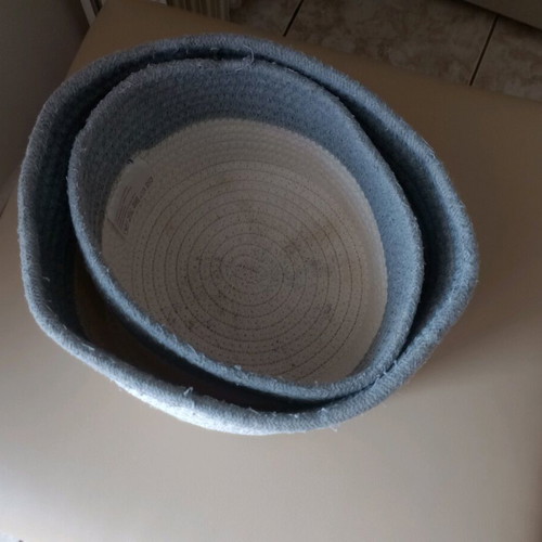 Cotton storage cases set of 2
