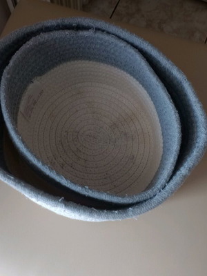 Cotton storage cases set of 2