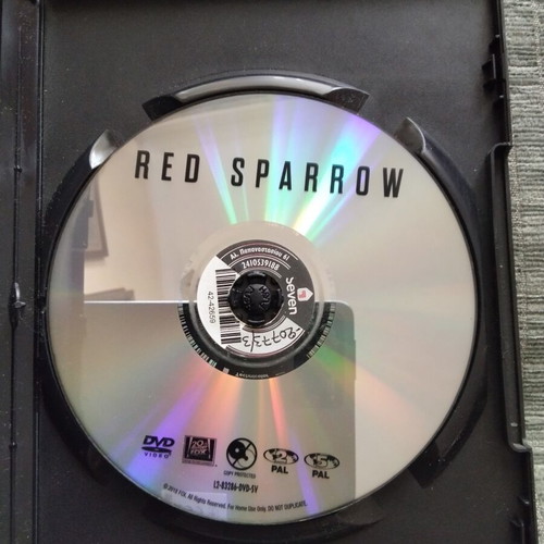 Red Sparrow DVD with Greek subtitles