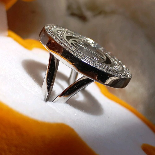 Just Cavalli women's ring used with zircon crystals silver