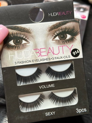 Eyelashes new, pack of 3 pairs