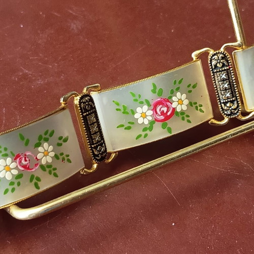 Bracelet No.3 handmade with golden details, like new