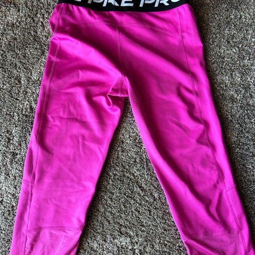 Nike Pro leggings pink like new, size XS for girls-women