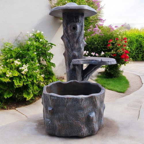 Isabella Concrete Fountain in Brown Color, New