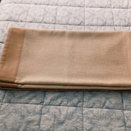 Armchair throw like new, chenille beige 150x150 cm