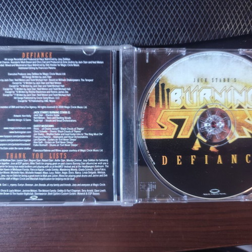 Jack Starr's Burning Star Defiance CD First Press 2009