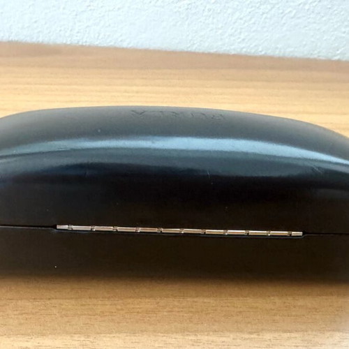 Furla glasses case used, black, hard material