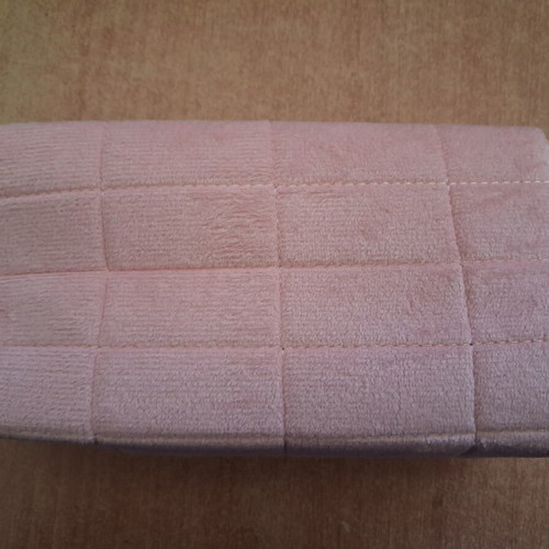 Velvet toiletry bag pink, new
