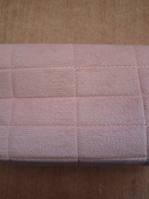 Velvet toiletry bag pink, new