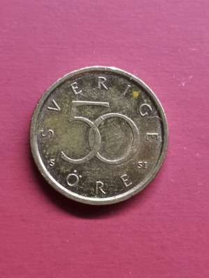 Sweden 50 Öre Coin 2008 like new