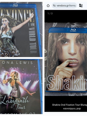 Pop music Blu-ray bundle new with Leona Lewis, Shakira, Beyonce