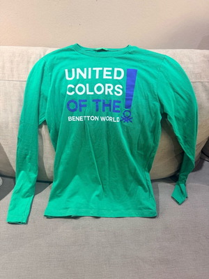 Benetton shirt for boy 13-14 years new green